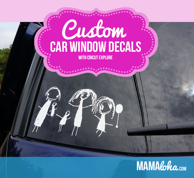 Custom Car Window Decal Using Cricut Explore & Vinyl | Mamaloha!